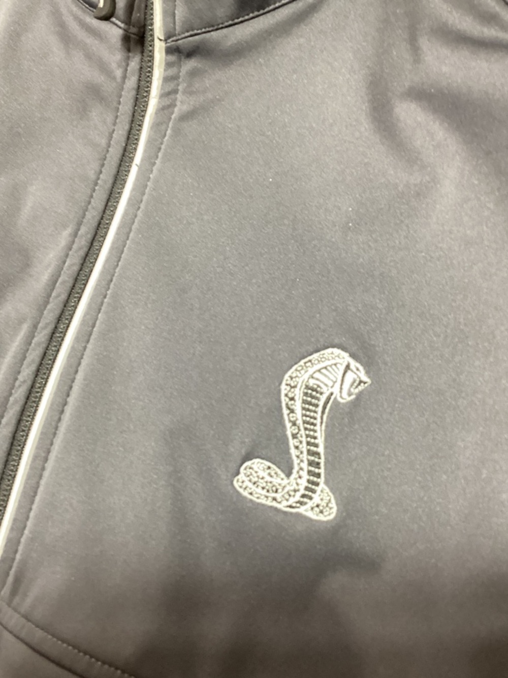 Shelby Black Lightweight Full-Zip Jacket with Cobra Emblem - Picture 4 of 9